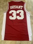 NBA 33 Kobe Bryant Lower Merion authentique Maillot Rouge